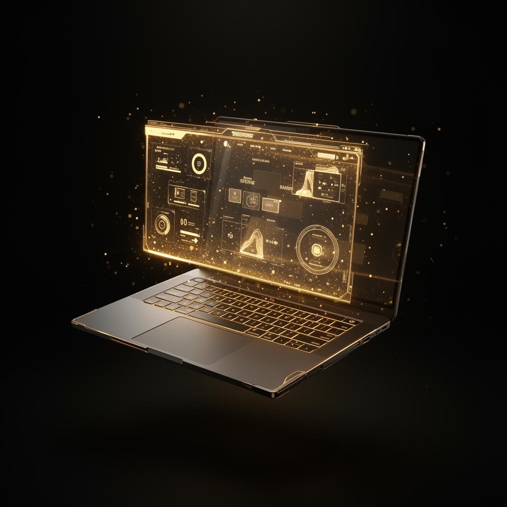 Luksusowy laptop z interfejsem premium